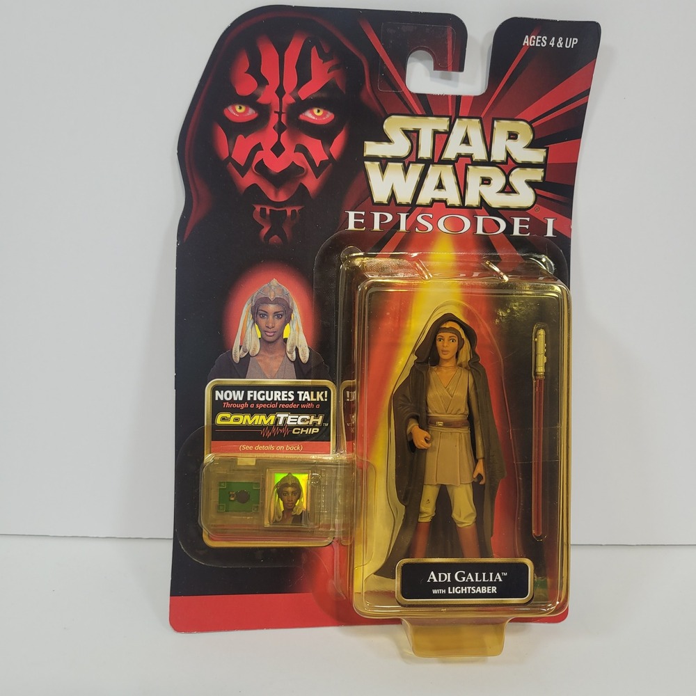 Star Wars Episode I Adi Gallia Action Figure Hasbro 1999 CommTech Chip New